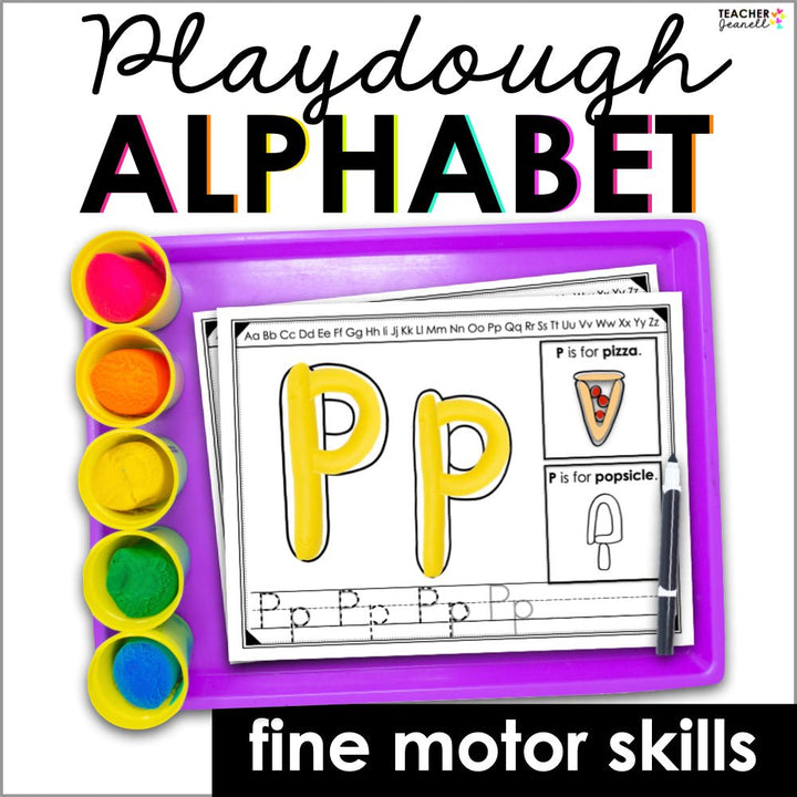 Playdough Alphabet Mats - Teacher Jeanell