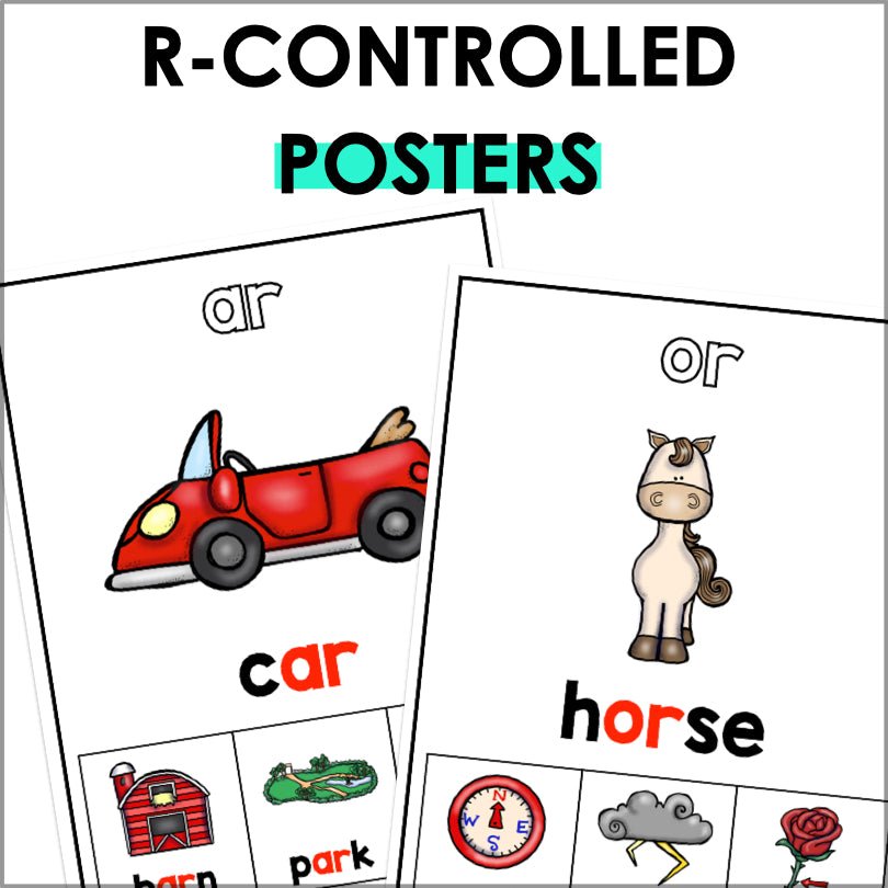 R-Controlled Vowel Posters | Phonics Posters | Sound Wall - Teacher Jeanell