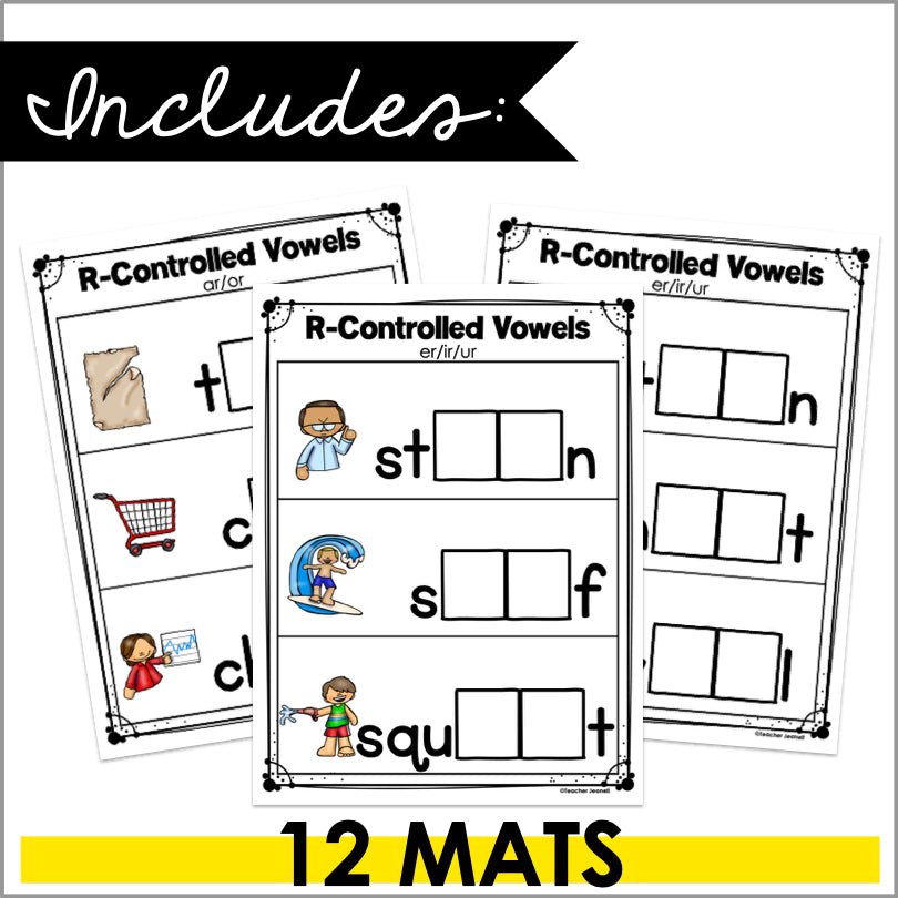Controlled Letter R Worksheet R-Controlled Vowels Magnetic Letter Activities | Bossy R – Teacher Jeanell