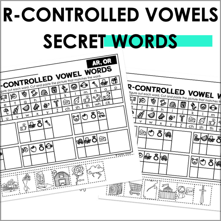 R-Controlled Vowels Secret Words | Phonemic Awareness Activity - Teacher Jeanell
