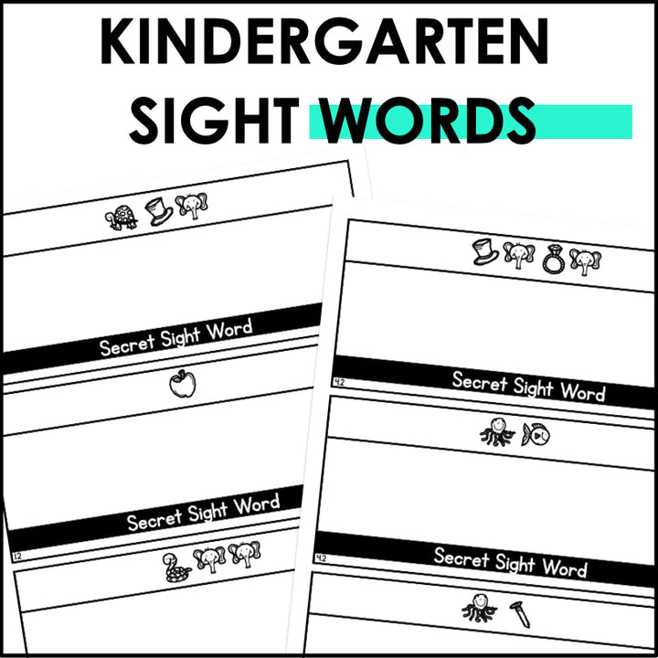 Secret Sight Words Task Cards | HMH Into Reading Kindergarten Modules 1-9 - Teacher Jeanell