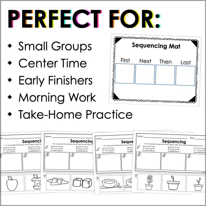 Sequencing Worksheets - Sequence of Events - Teacher Jeanell