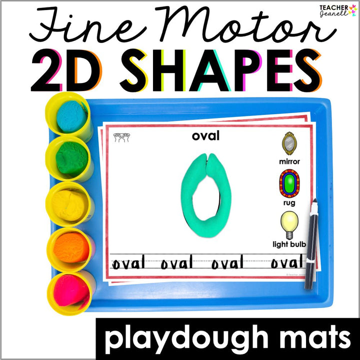 Shape Playdough Mats - Teacher Jeanell