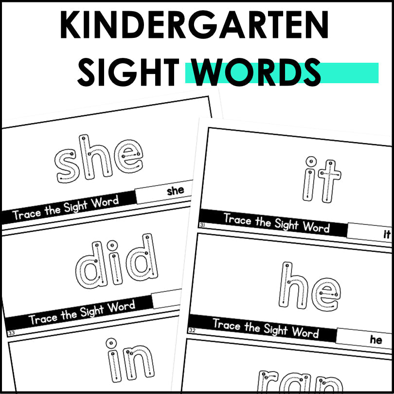 Sight Word Tracing Cards | HMH Into Reading Kindergarten Modules 1-9 Supplement - Teacher Jeanell