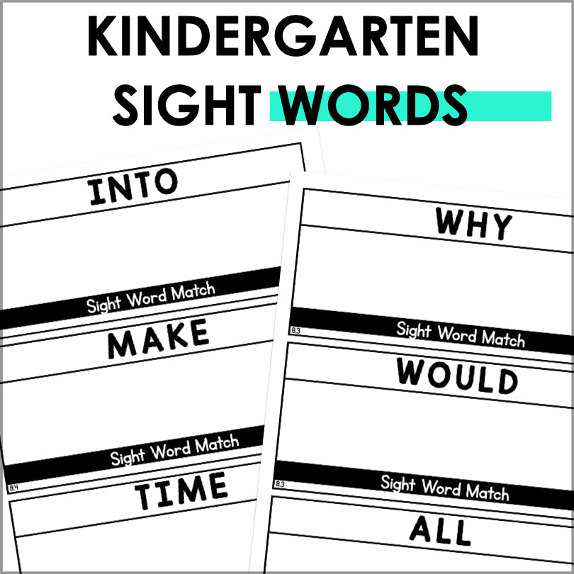 Sight Words Magnetic Letters Task Cards | HMH Into Reading Kindergarten Modules 1-9 Supplement - Teacher Jeanell