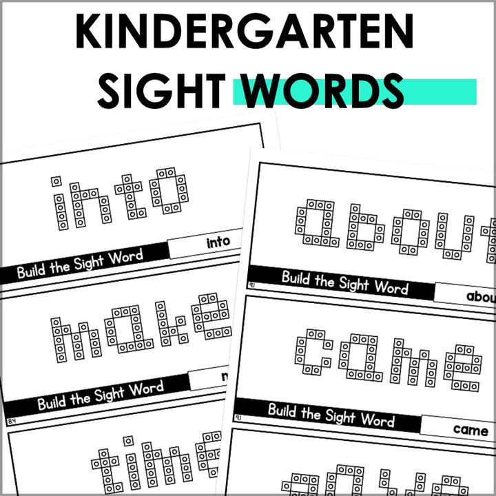 Sight Words Snap Cubes Task Cards | HMH Into Reading Kindergarten Modules 1-9 Supplement - Teacher Jeanell