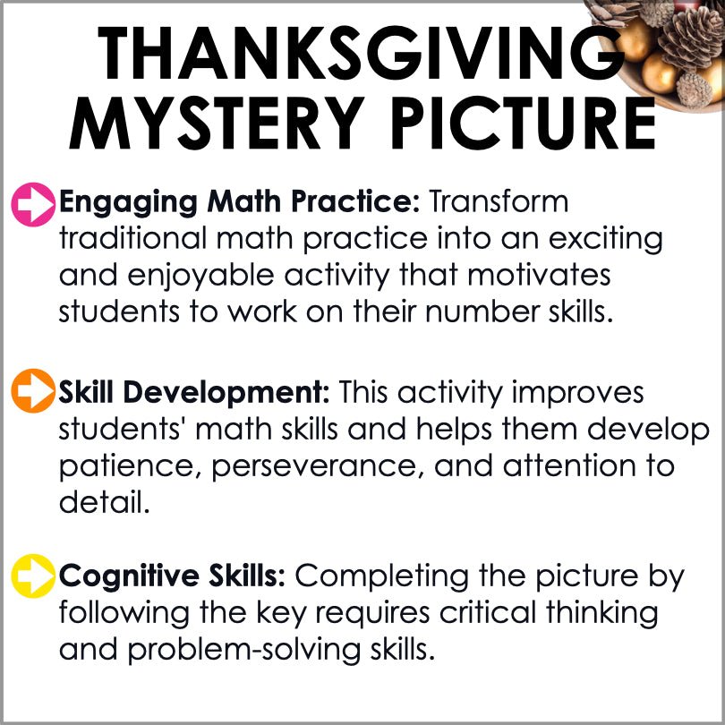 Thanksgiving Mystery Picture Hundreds Chart - Thanksgiving Math - Teacher Jeanell