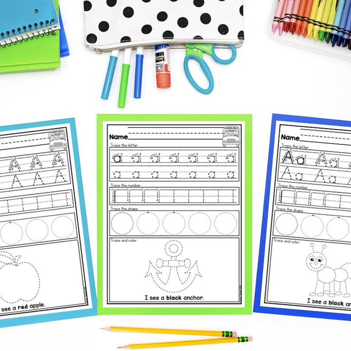 Tracing Worksheets | Handwriting Practice | Letter and Number Tracing - Teacher Jeanell