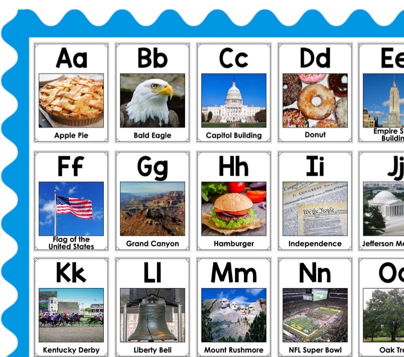 United States Alphabet Posters - Teacher Jeanell