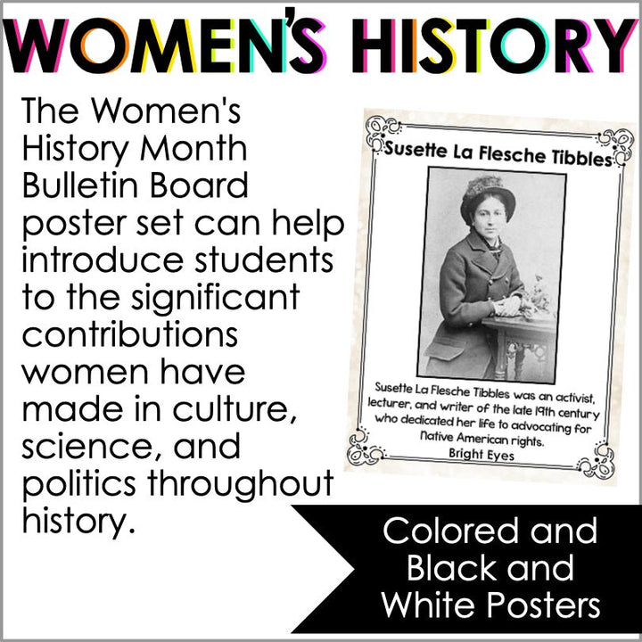 Women's History Month Posters Set 3 - Teacher Jeanell